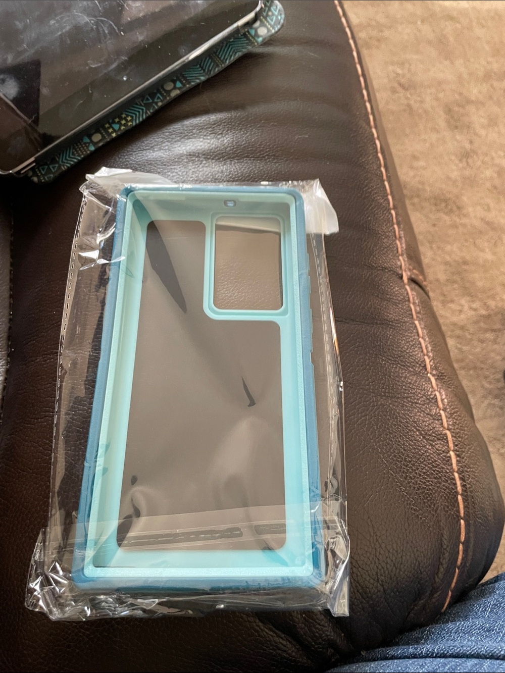 Silicone Protective Phone Case - Light Blue for a S22 ultra